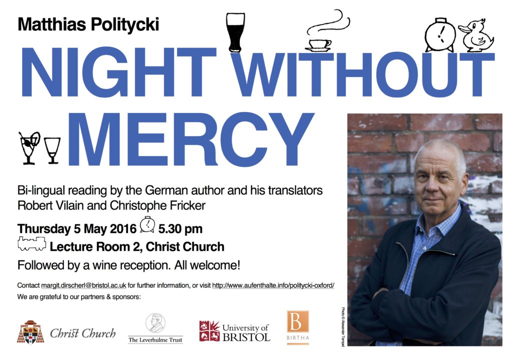 Matthias Politycki in Oxford