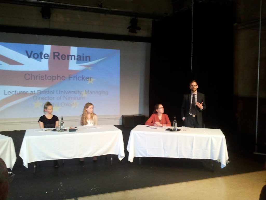 Case for Remain EU debate Royal High School Bath